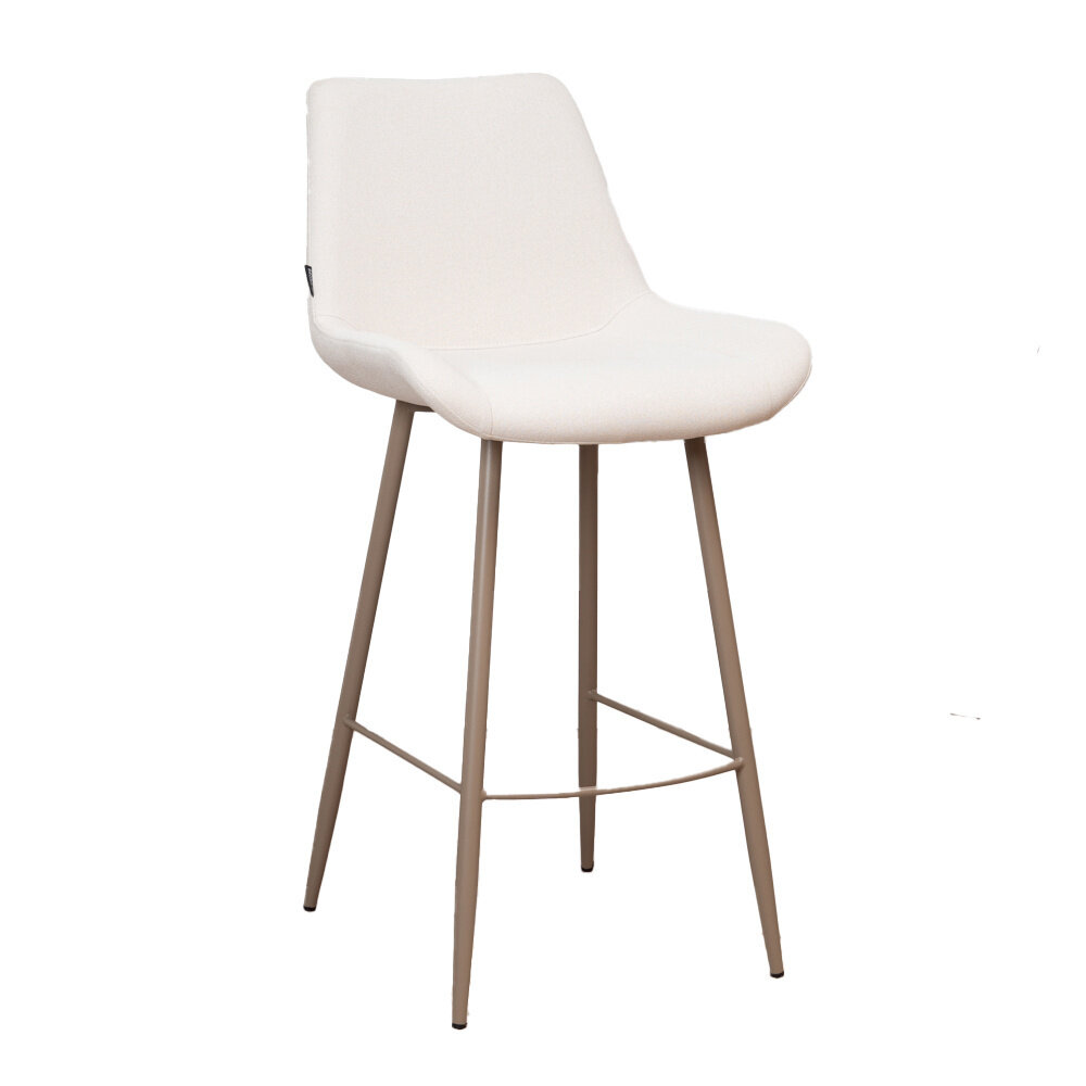 Barkruk Norar gerecycled polyester gebroken wit 74 cm