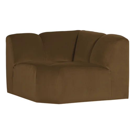 Bank Rosia velours geel 105 × 74 cm hoog