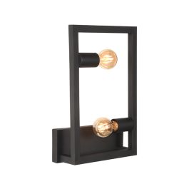 Wandlamp Valis metaal zwart