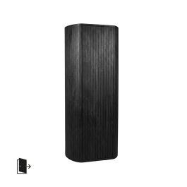 Kast Corro mangohout zwart 70 × 160 cm hoog