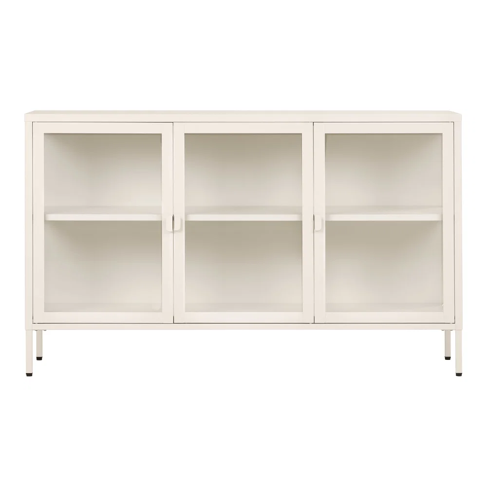 Dressoir Fenio staal gebroken wit