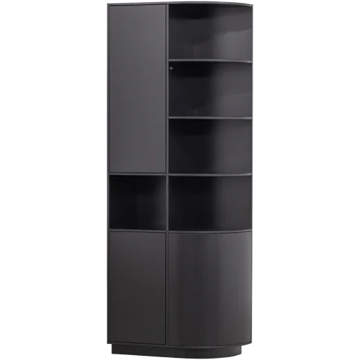 Kast Zanan zwart rechts 78 cm