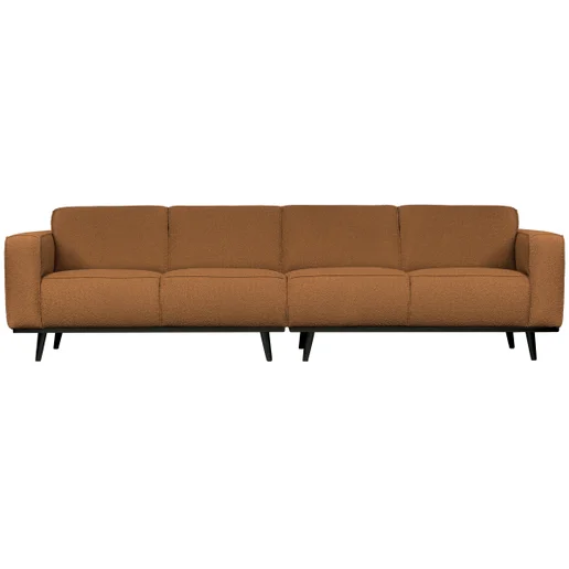 Bank Rosnar polyester bruin 4-zits 280 cm