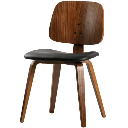 Eetkamerstoel Vinvo hout zwart 48 cm