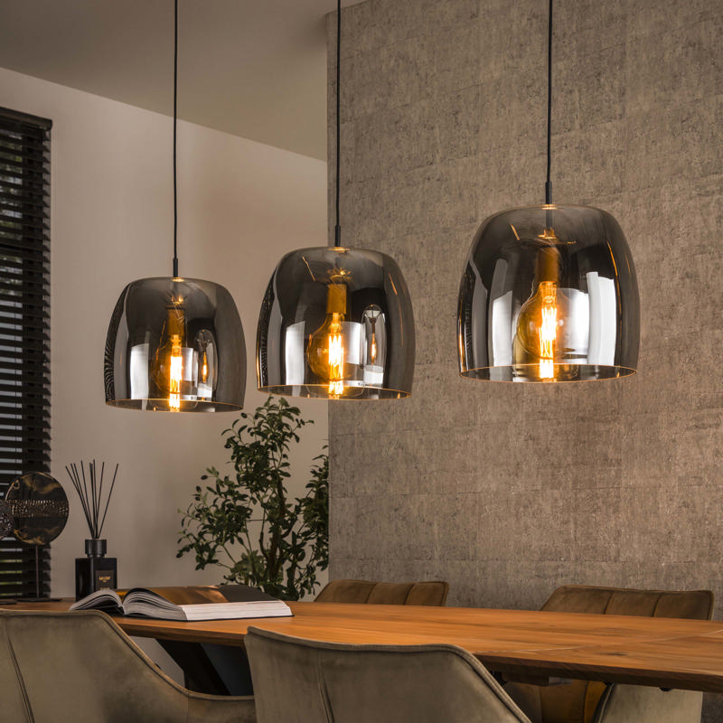 Hanglamp Novis glas 3-lichts