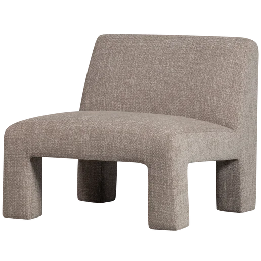 Fauteuil Grala geweven stof naturel 74 cm