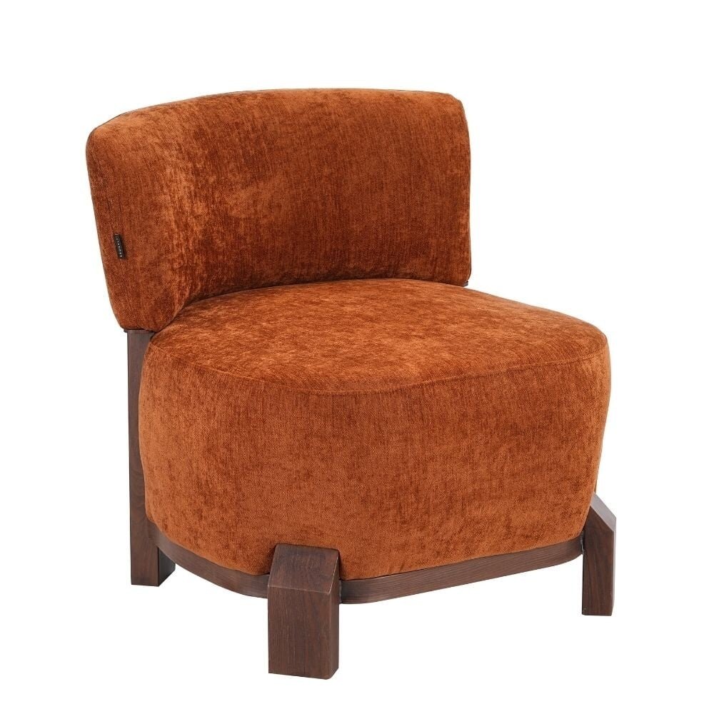 Fauteuil Calen schuim okergeel 79 cm hoog