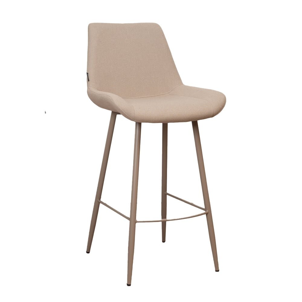 Barkruk Belis gerecycled polyester taupe 74 cm