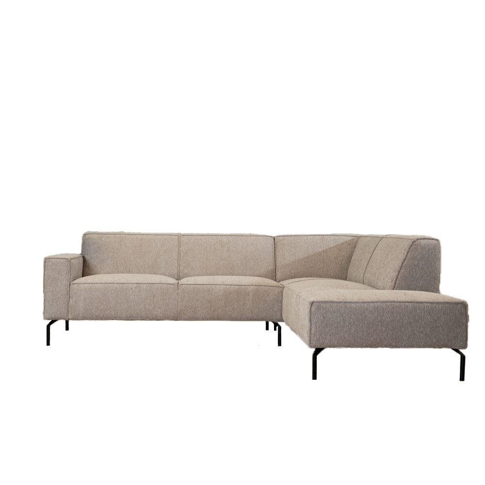 Hoekbank Levia ja taupe rechts 252 cm