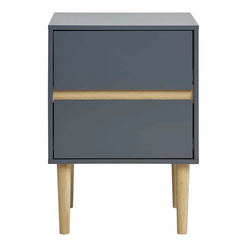 Bijzettafel Orla MDF donkergrijs