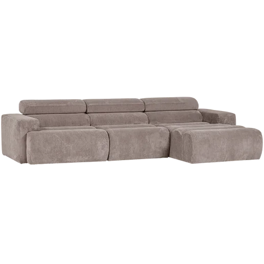 Chaise longue Sela beige rechts 300 cm