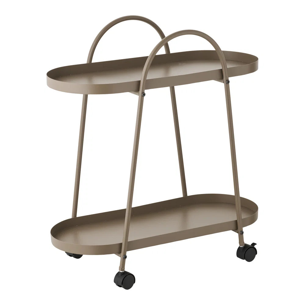 Wandplank Novar staal bruin