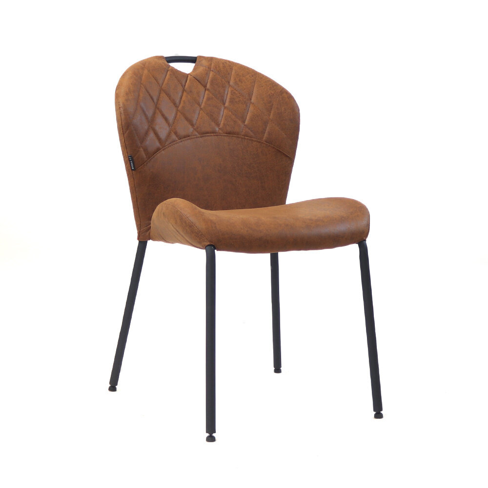 Stoel Korna eco-leer cognac 52 × 88 cm hoog