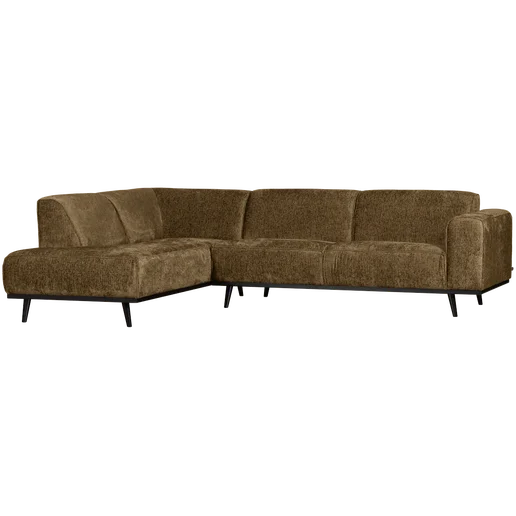 Hoekbank Lanna polyester goud links 274 × 77 cm hoog