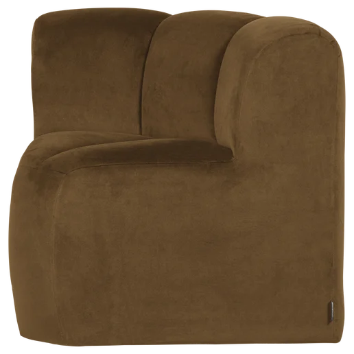 Bank Ralia velours geel 83 cm