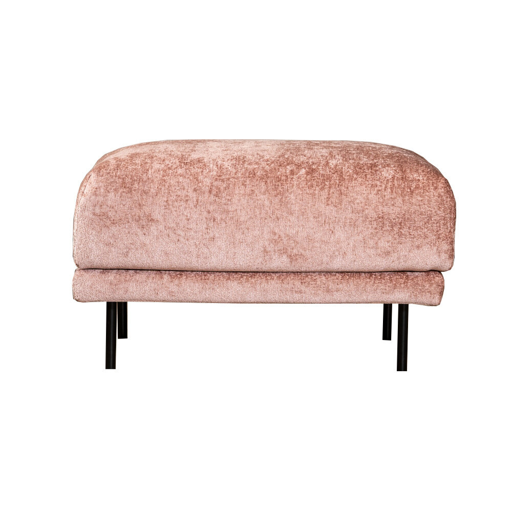 Poef Calel chenille roze 90 cm