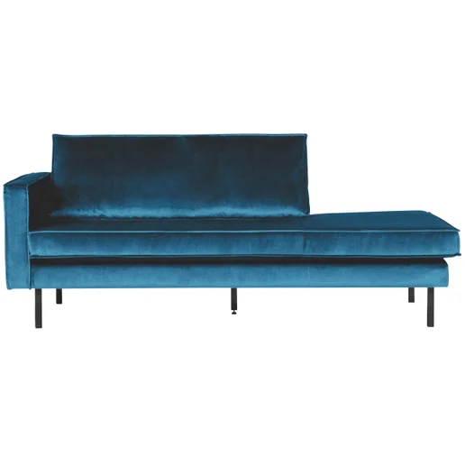 Chaise longue Selar velours links