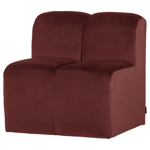 Bank Vina velours bruin 84 cm 84 cm