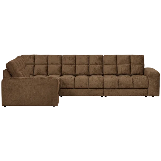 Hoekbank Rosar polyester brons links