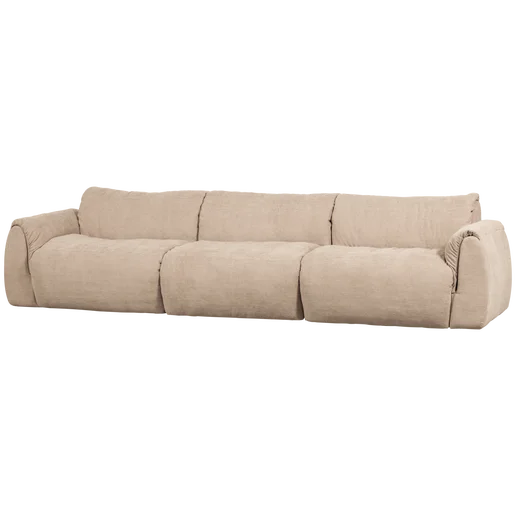 Bank Alrion polyester beige 3-zits