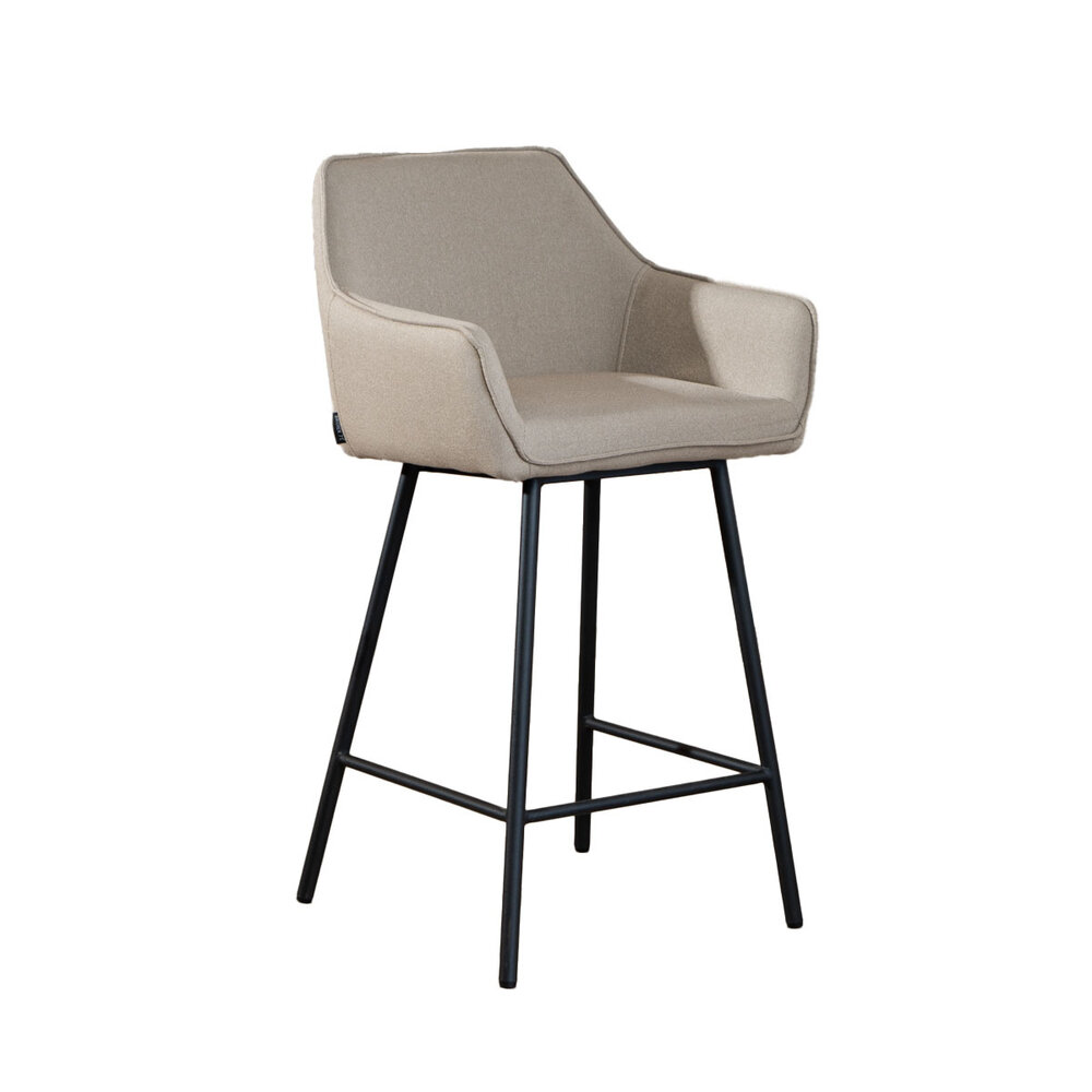 Barkruk Ralon gerecycled polyester taupe 54 cm