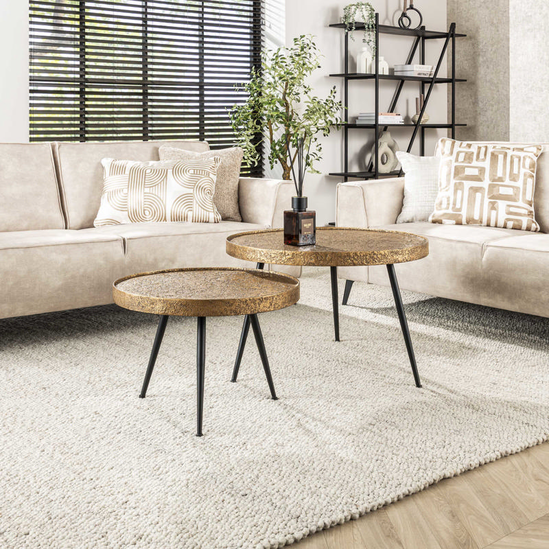 Salontafel Orto rond set van 2