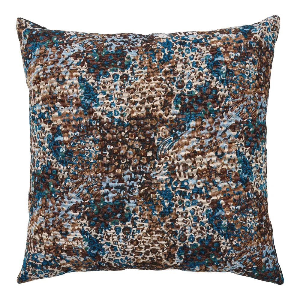 Kussen Mela polyester blauw 45 cm