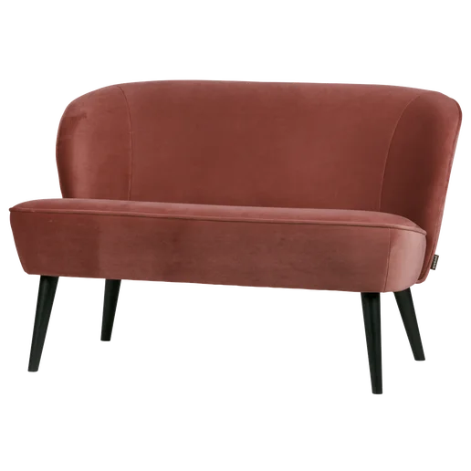 Bankje Braen velours rood