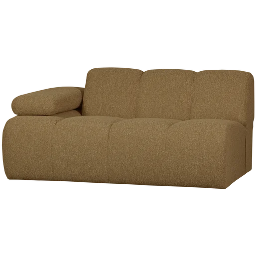 Bank Bramola geel 5-zits links 164 × 74 cm hoog