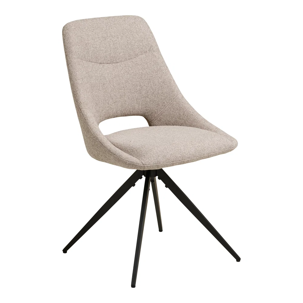 Eetkamerstoel Cora staal zand 52 cm