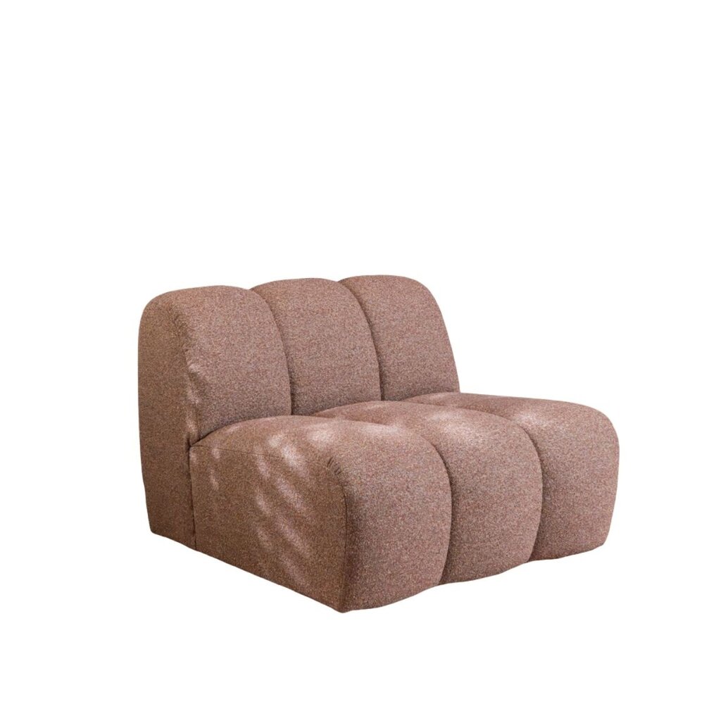 Fauteuil Selna bouclé rood 92 cm