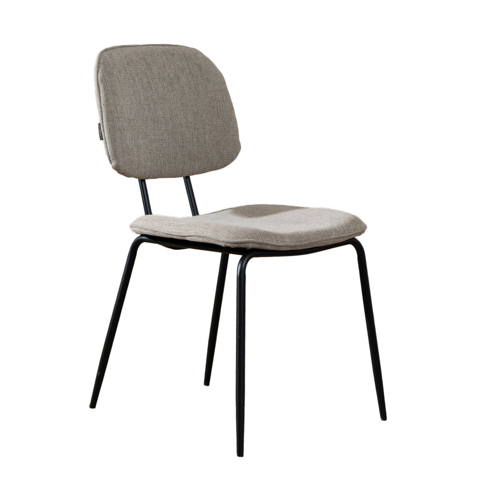 Stoel Ala gerecycled polyester taupe 44 cm