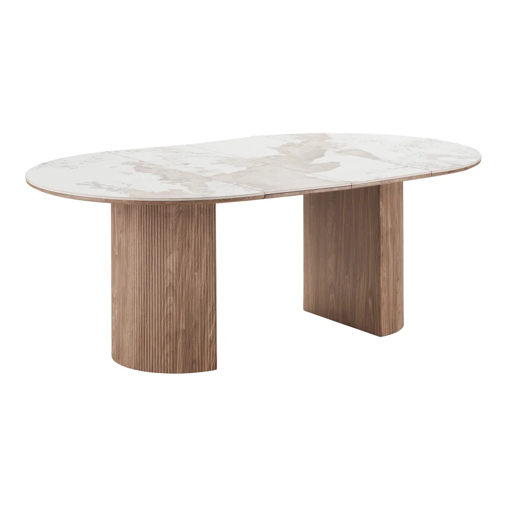 Eettafel Gale keramiek wit