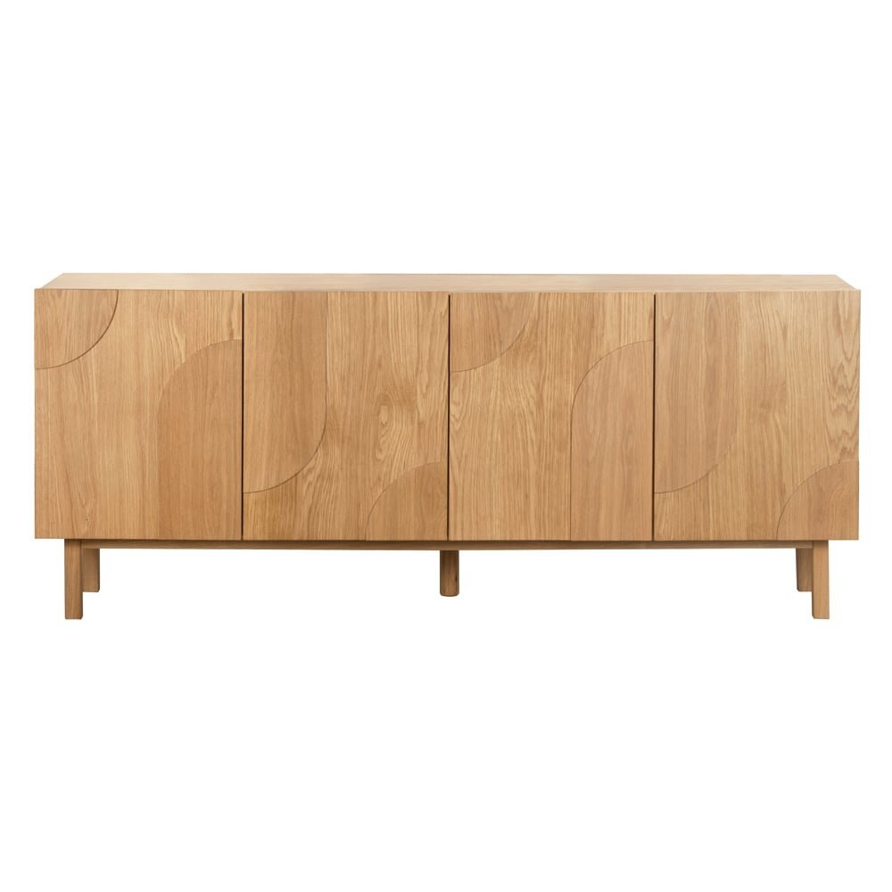 Dressoir Alis MDF + eikenfineer blank eiken 200 cm