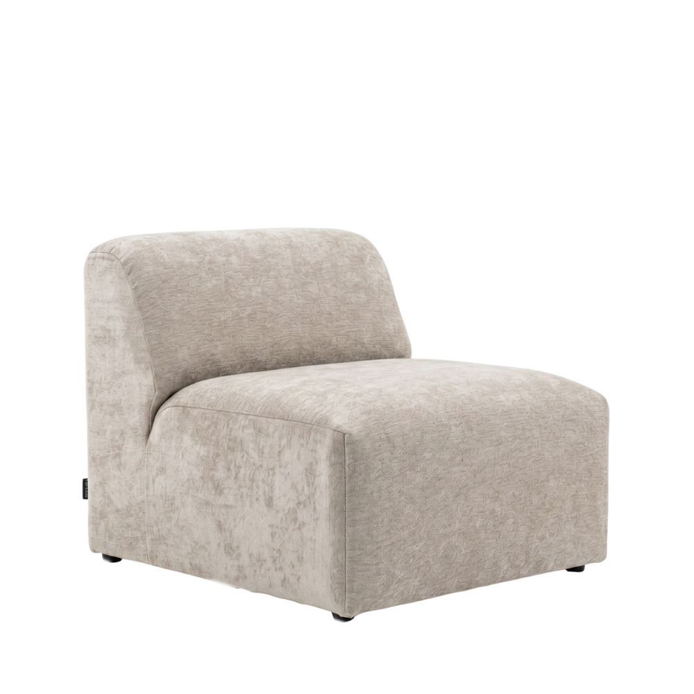 Fauteuil Lore chenille taupe