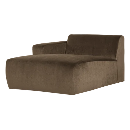 Chaise longue Zanto velours links