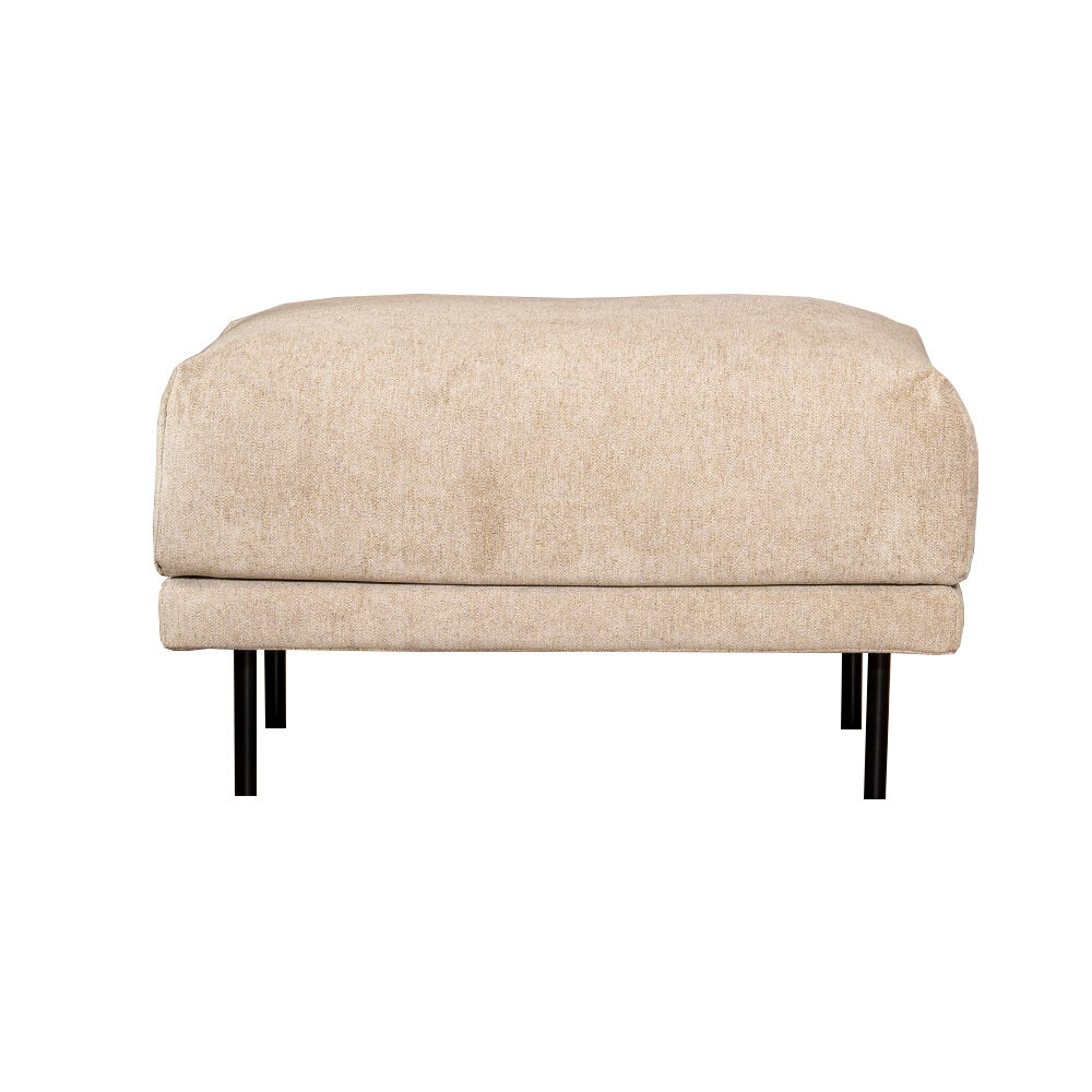 Poef Helis polyester taupe 90 × 54 cm hoog