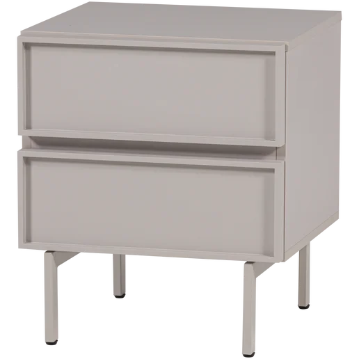 Nachtkastje Ilna melamine beige