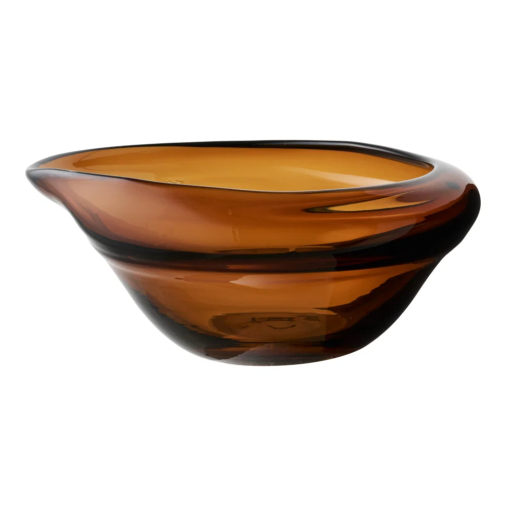 Decoratie Isro glas gerookt bruin 29 cm