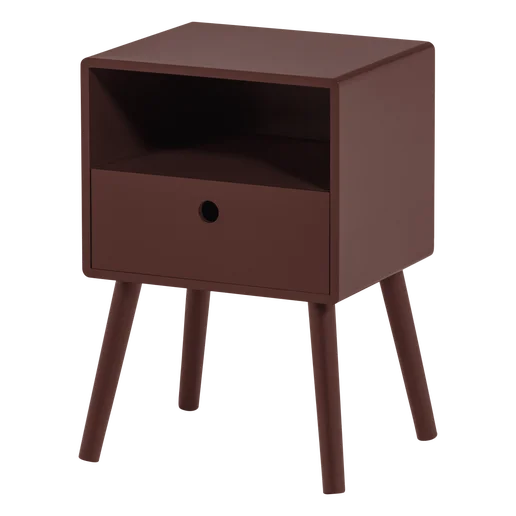 Nachtkastje Melan MDF rood 36 cm