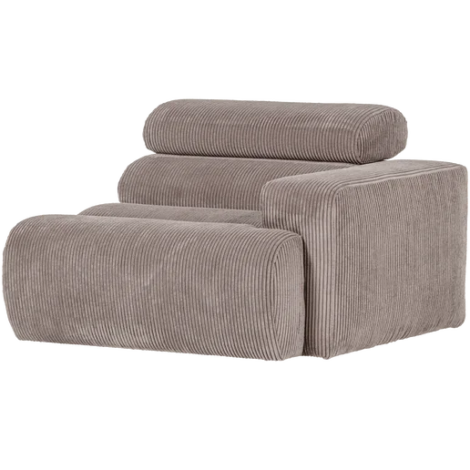 Bank Isrion beige 1-zits rechts 109 cm