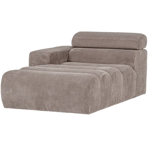 Chaise longue Grar beige links 109 cm