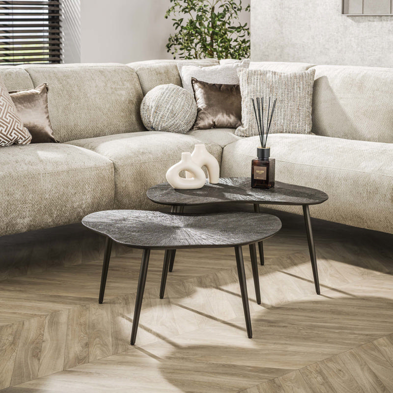 Salontafel Olla bruin organisch set van