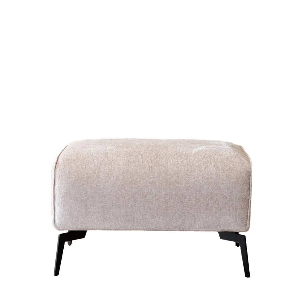 Poef Fiovo chenille wit