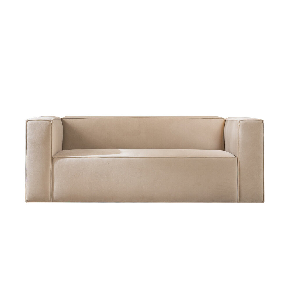 Bank Pere velours beige 5-zits 194 cm