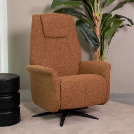 Fauteuil Levna royal bouclé coral 251 77 cm