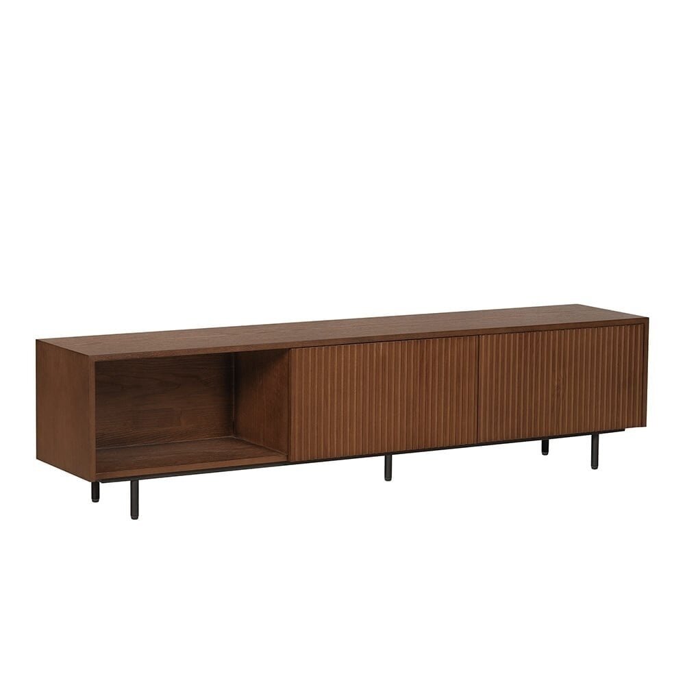 Tv-meubel Delto rubberwood rustiek eiken 180 cm