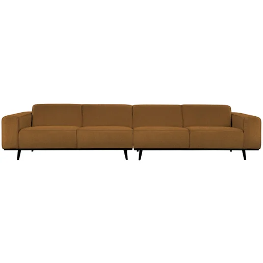 Bank Novveon polyester bruin 4-zits 372 cm