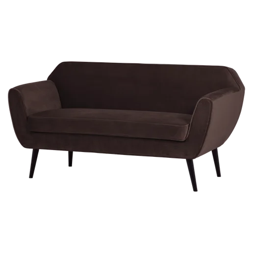 Bank Rostemi velours bruin 150 cm 150 cm