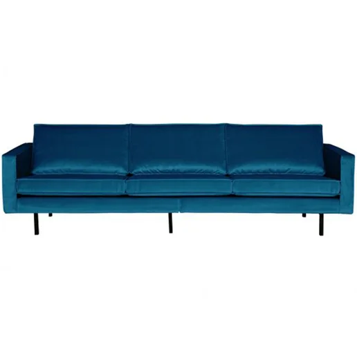 Bank Calriro velours 3-zits 277 × 85 cm hoog